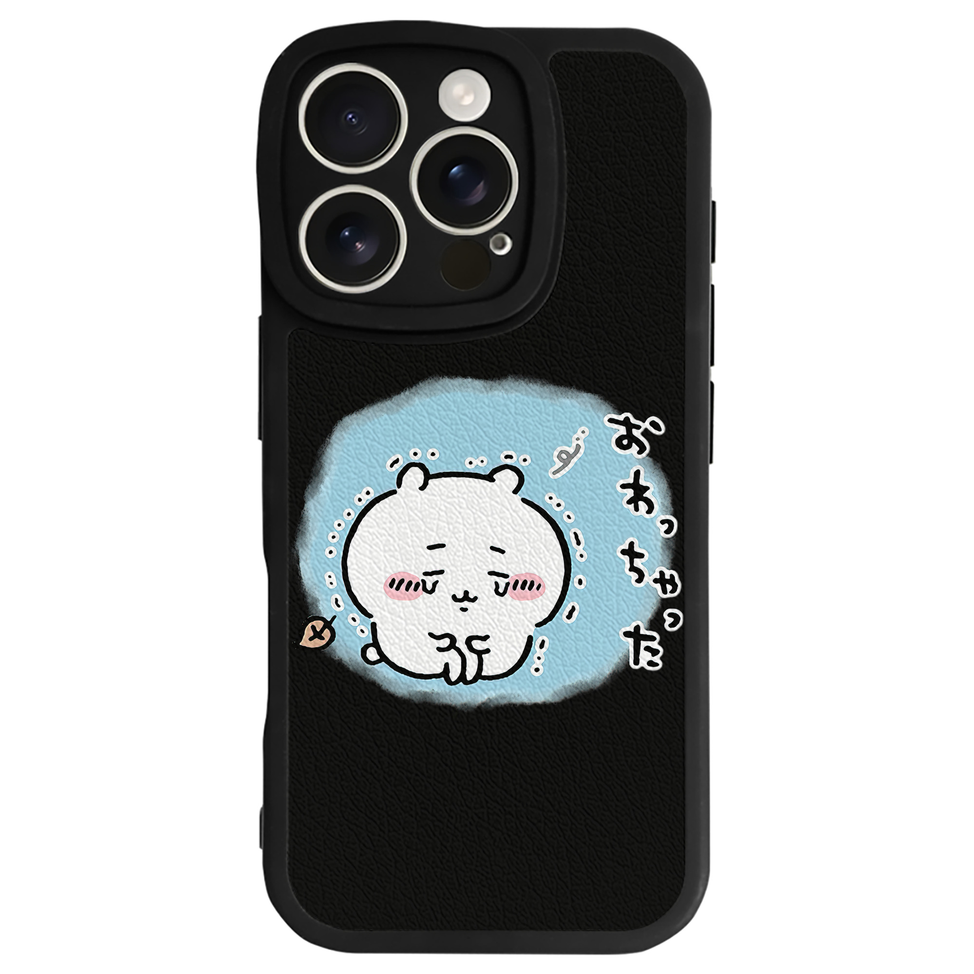 （画像用） ちいかわ ちいかわ Chii-kawa chiikawa 【iPhone 16シリーズ対応】シリコンスマホケース（レザー調） 材質：シリコン